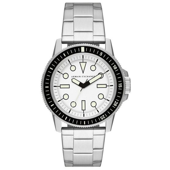 Armani Exchange Leonardo Stainless Steel Mens Watch - Picture 1 of 3